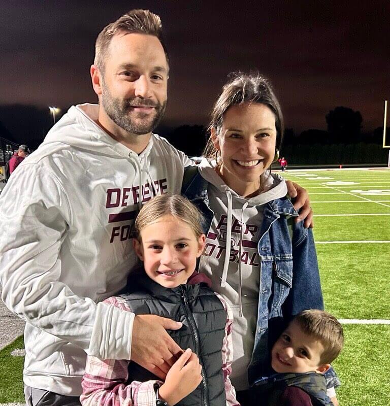 Laura Strickland and family