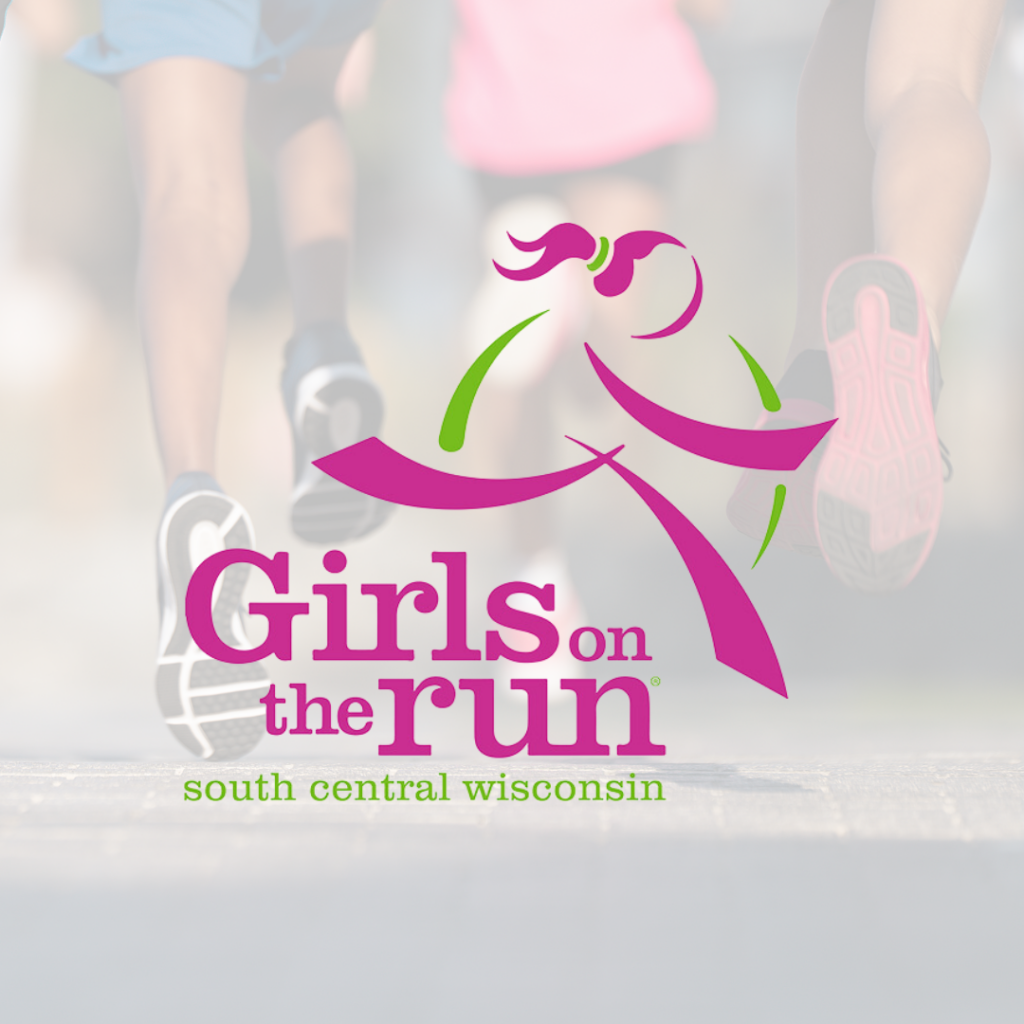 Girls on the Run logo with picture of running legs behind